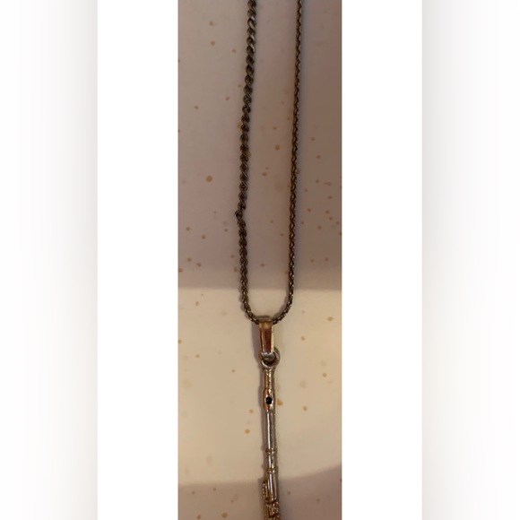 Sterling silver- flute necklace- 1980’s! Must sell! Perfect condition! - Picture 3 of 6
